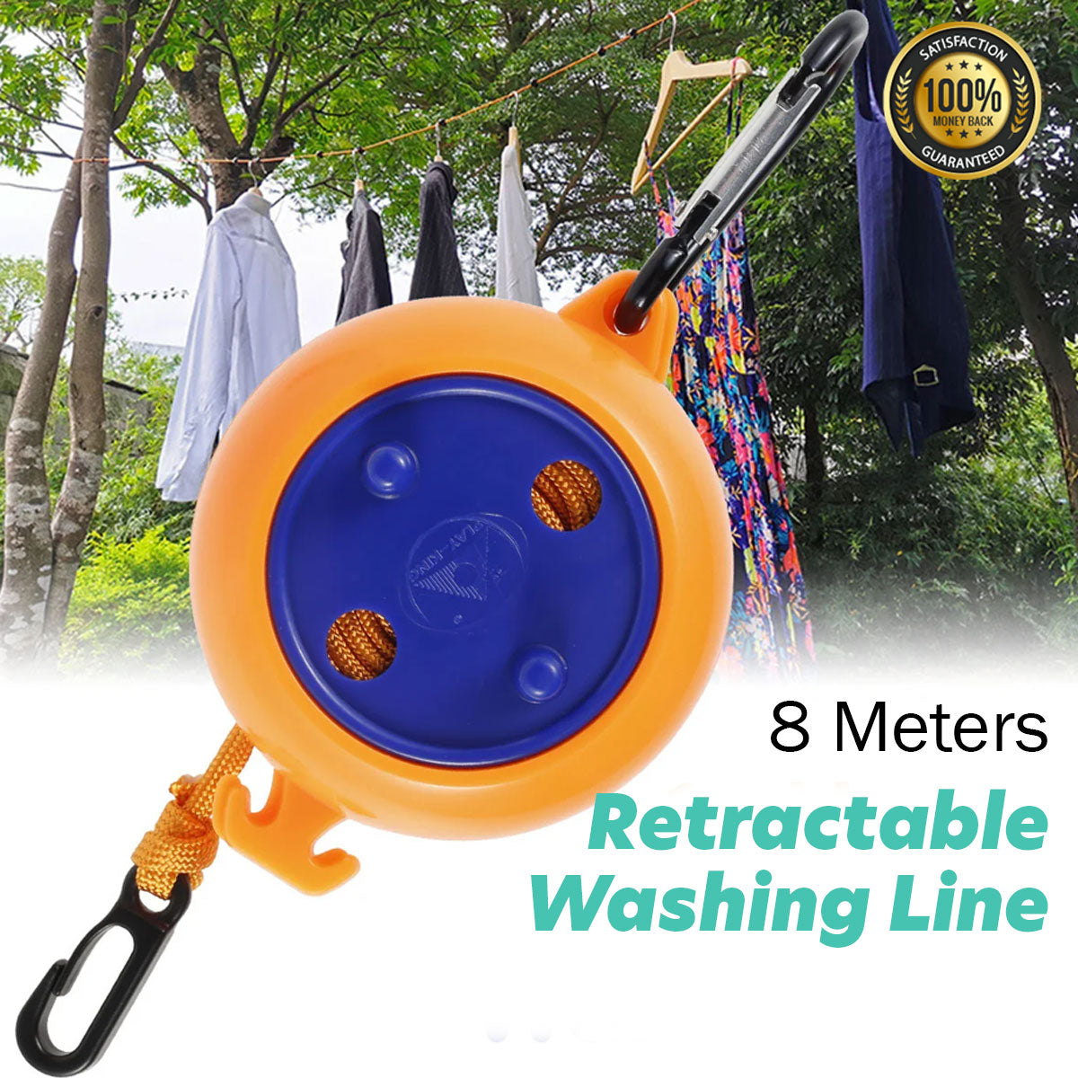 OzLiving™ Retractable Washing Line