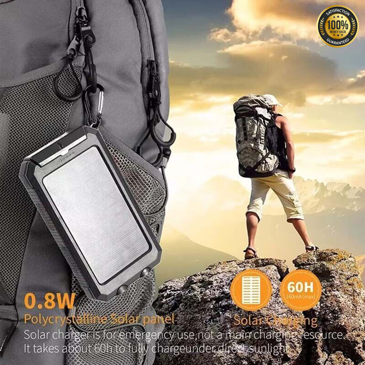 OzLiving™ Solar Power Bank