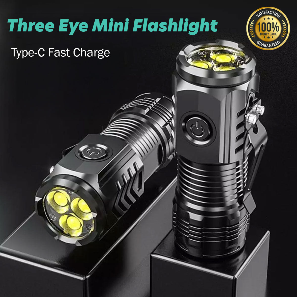 OzLiving™ Three Eye Mini Flashlight