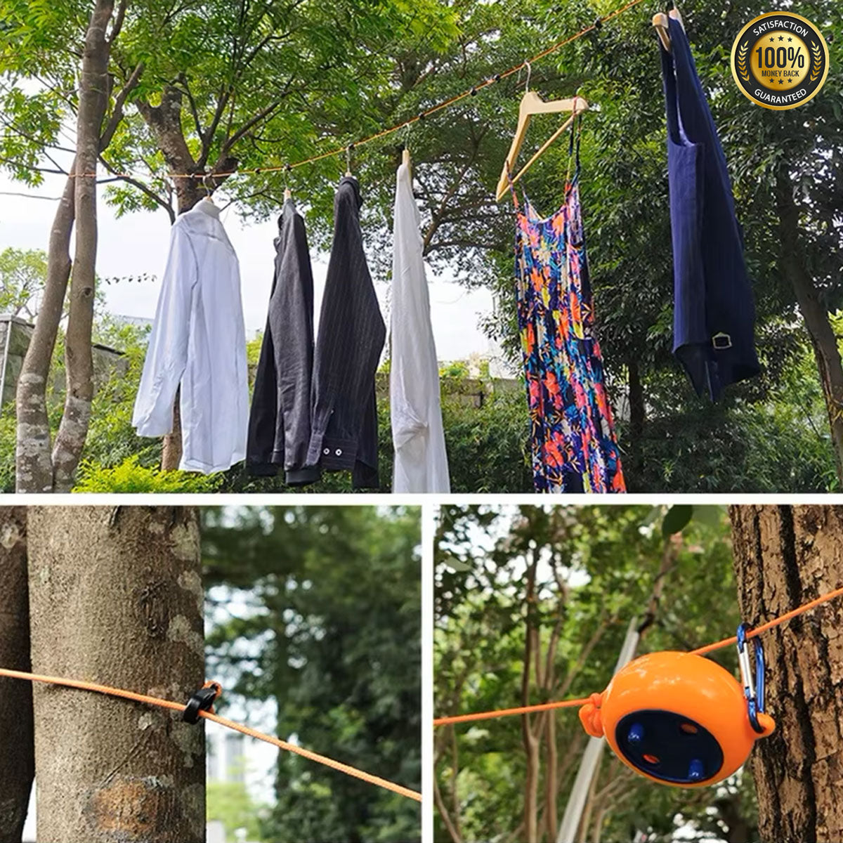 OzLiving™ Retractable Washing Line