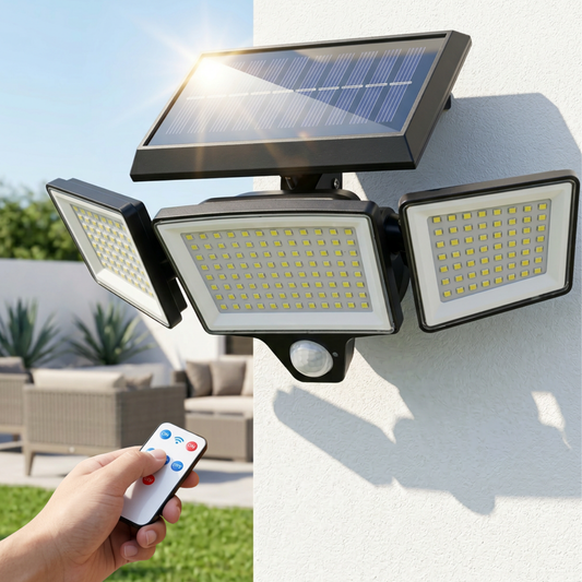 OzLiving™ Solar Motion Sensor Light With Remote Control