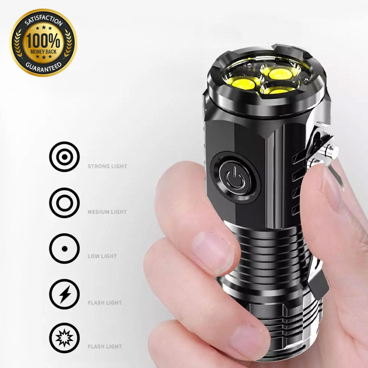 OzLiving™ Three Eye Mini Flashlight