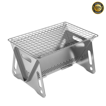 OzLiving™ Folding Stainless Steel BBQ Grill