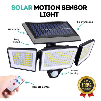OzLiving™ Solar Motion Sensor Light With Remote Control