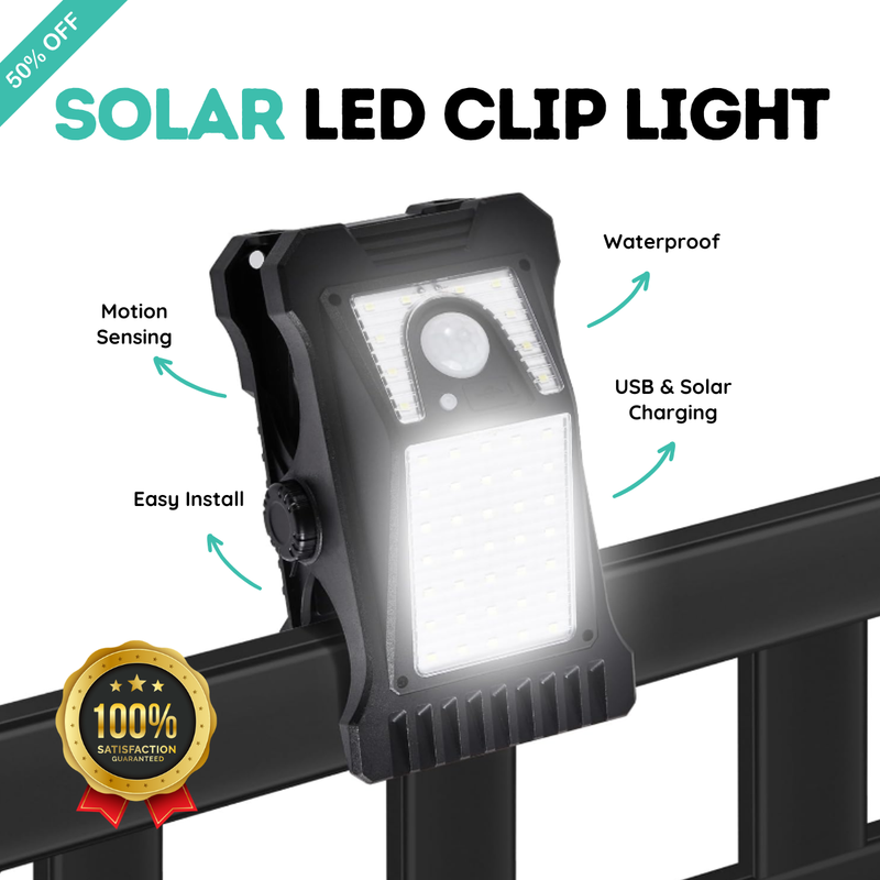 OzLiving™ Solar LED Clip Light