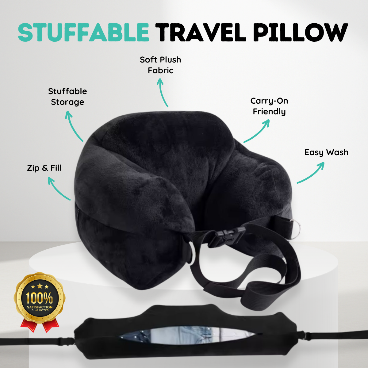 OzLiving™ Stuffable Travel Pillow